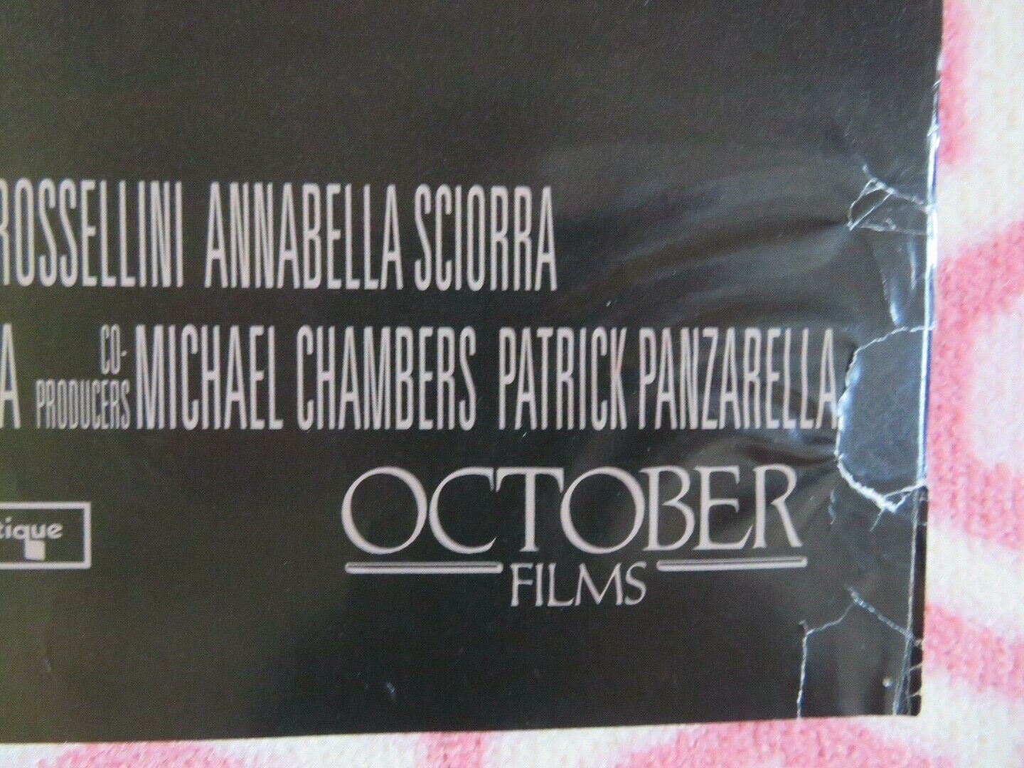 THE FUNERAL FOLDED US ONE SHEET POSTER CHRISTOPHER WALKEN BENICIO DEL TORO 1996 Movie posters