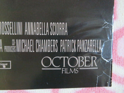 THE FUNERAL FOLDED US ONE SHEET POSTER CHRISTOPHER WALKEN BENICIO DEL TORO 1996 Movie posters