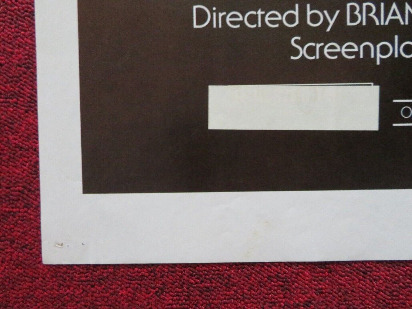 THE FURY FOLDED US ONE SHEET POSTER KIRK DOUGLAS JOHN CASSAVETES 1978 Movie posters