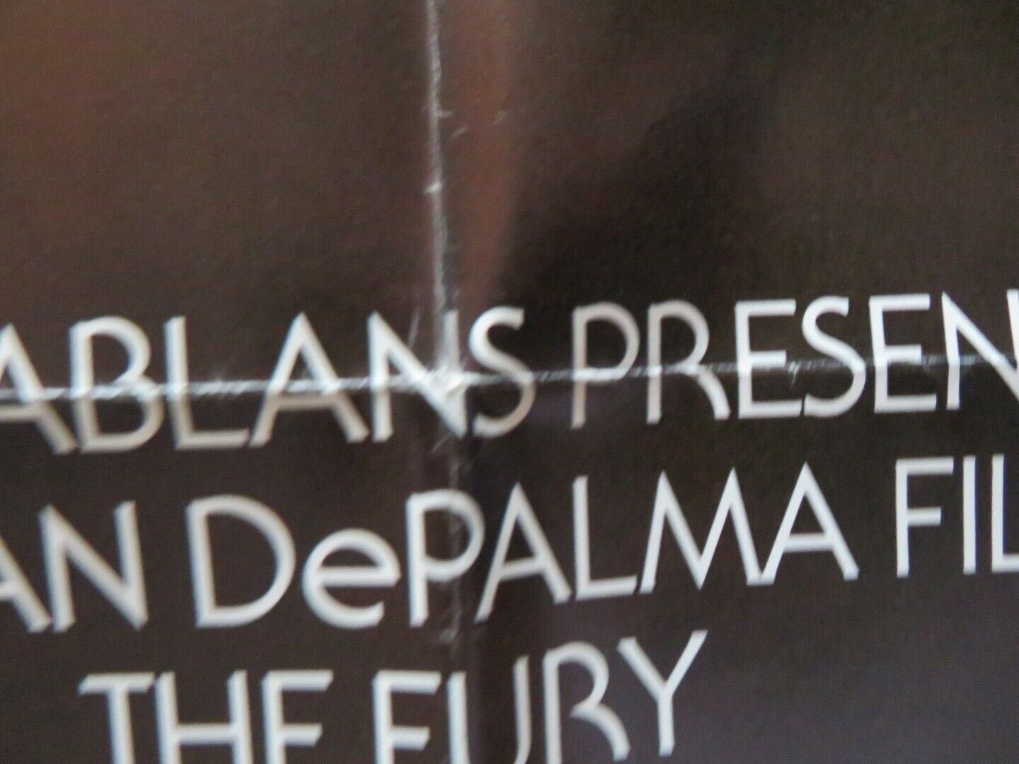 THE FURY FOLDED US ONE SHEET POSTER KIRK DOUGLAS JOHN CASSAVETES 1978 Movie posters