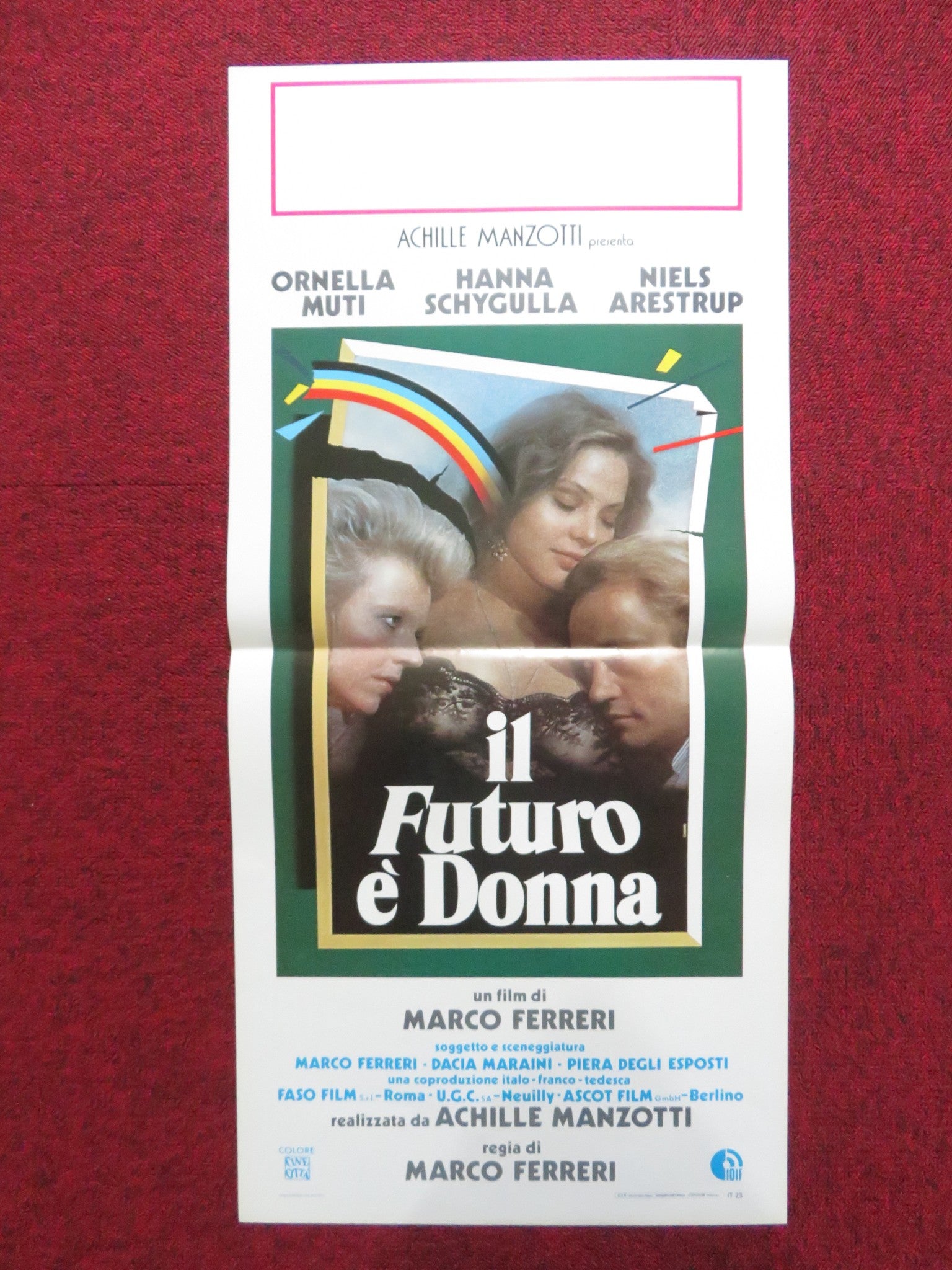 THE FUTURE IS WOMAN ITALIAN LOCANDINA POSTER ORNELLA MUTI HANNA SCHYGULLA 1984 Rendezvous Cinema Movie posters