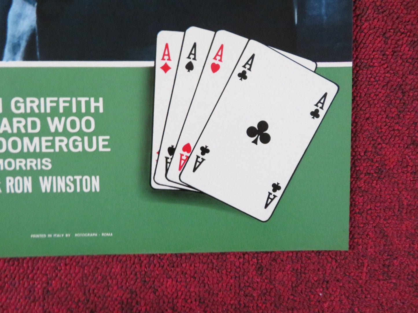 THE GAMBLERS - B ITALIAN FOTOBUSTA POSTER DON GORDON SUZY KENDALL 1970 Rendezvous Cinema Movie posters