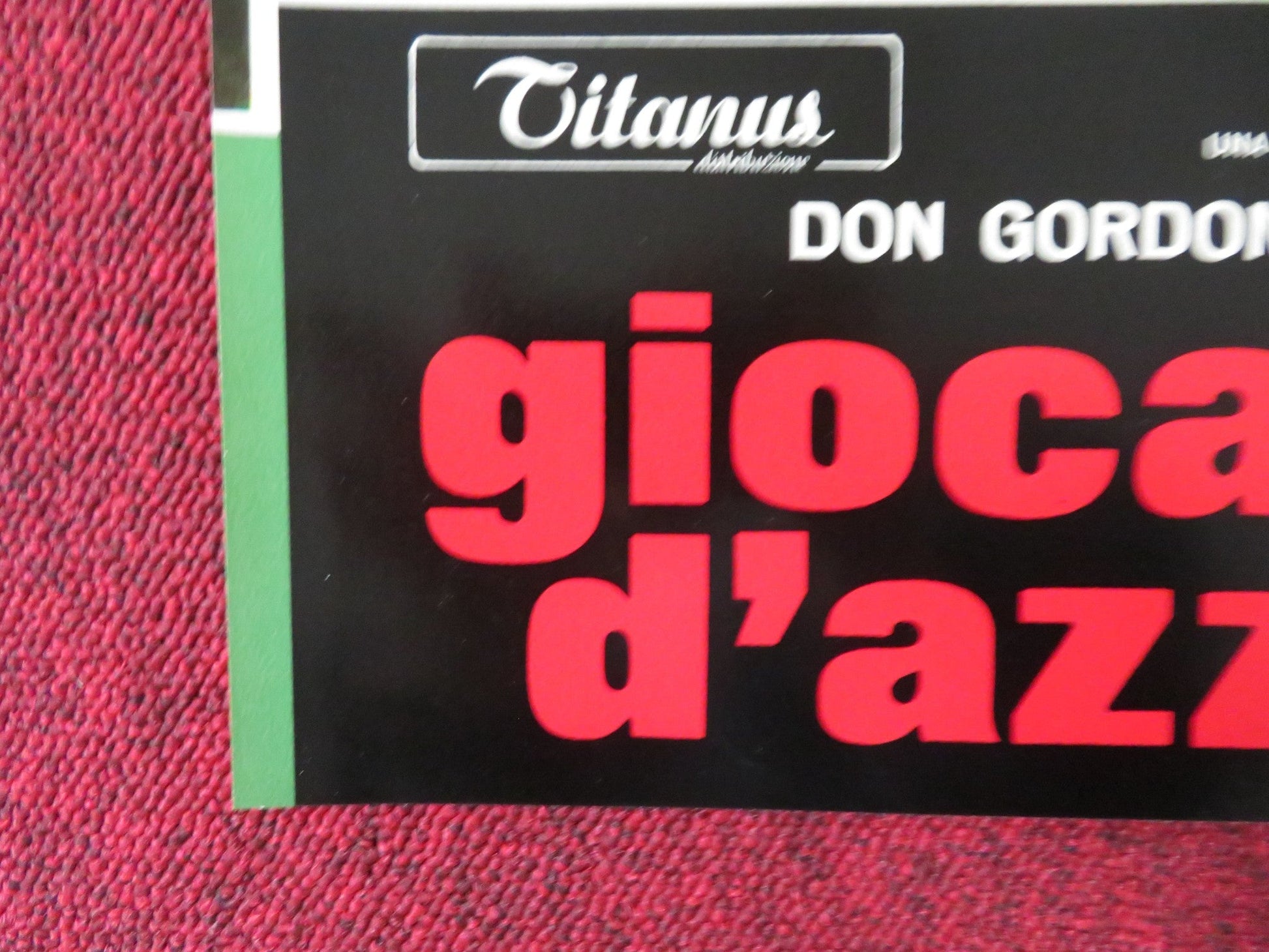 THE GAMBLERS - B ITALIAN FOTOBUSTA POSTER DON GORDON SUZY KENDALL 1970 Rendezvous Cinema Movie posters