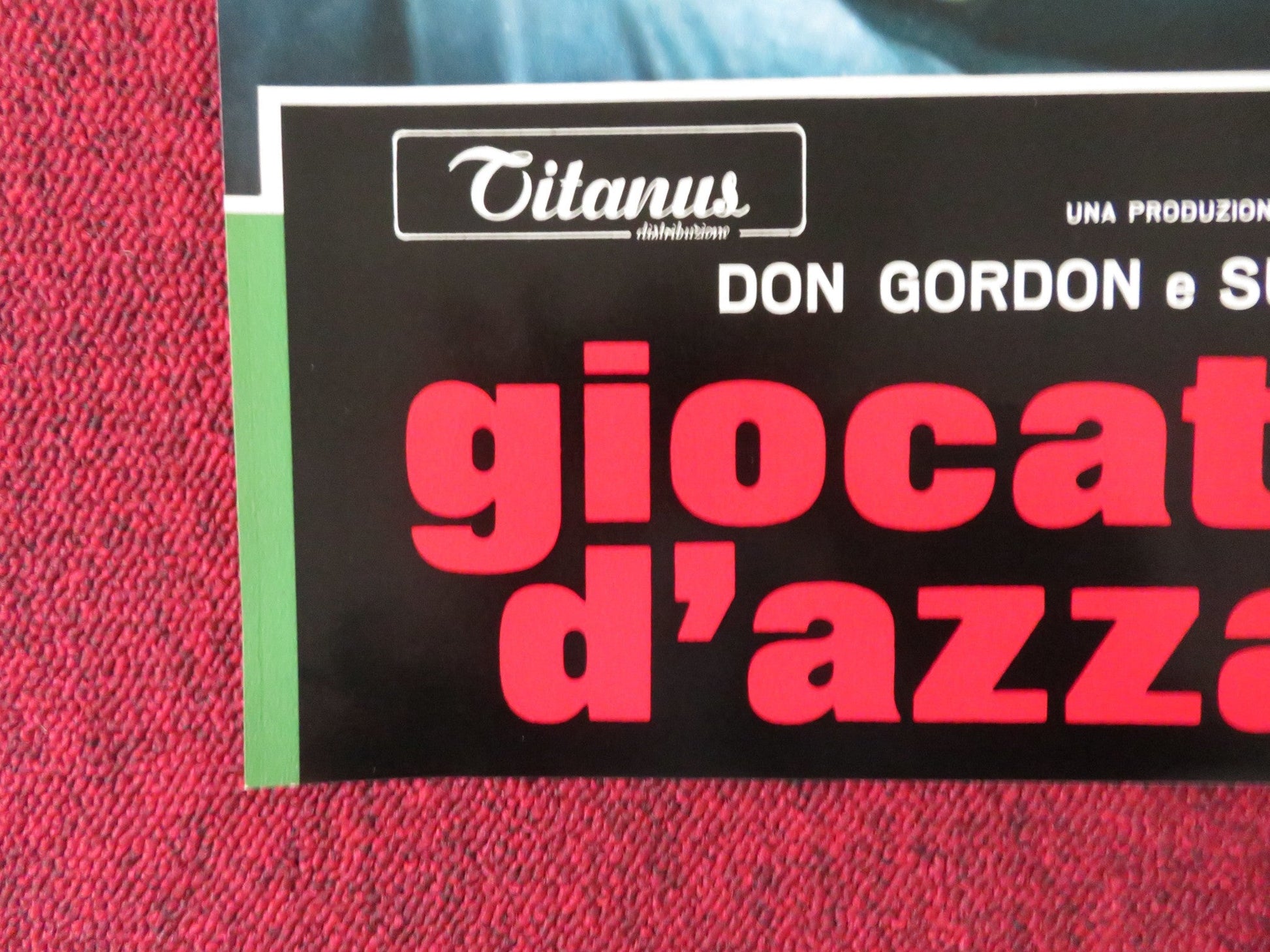 THE GAMBLERS - D ITALIAN FOTOBUSTA POSTER DON GORDON SUZY KENDALL 1970 Rendezvous Cinema Movie posters