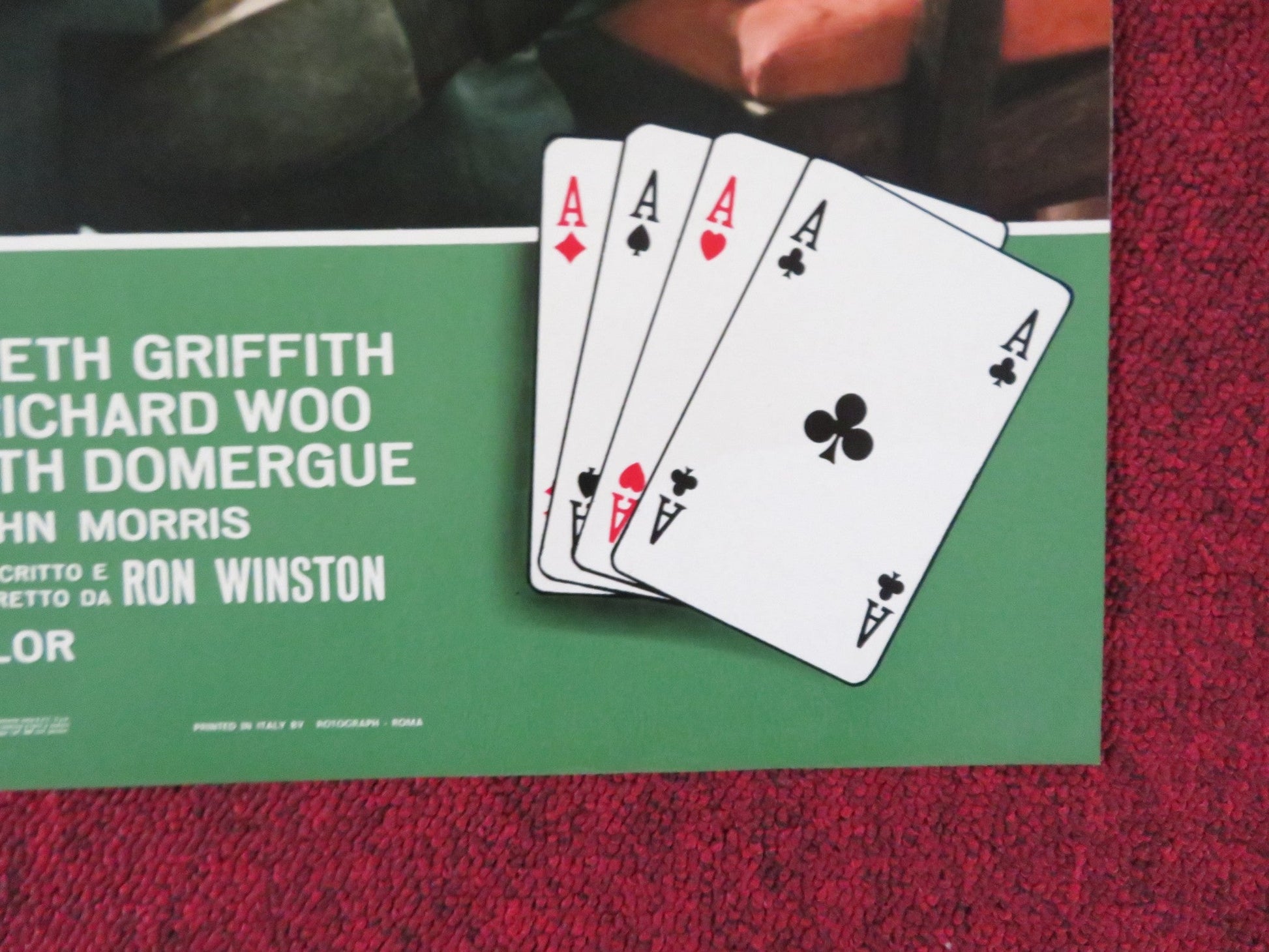 THE GAMBLERS - D ITALIAN FOTOBUSTA POSTER DON GORDON SUZY KENDALL 1970 Rendezvous Cinema Movie posters