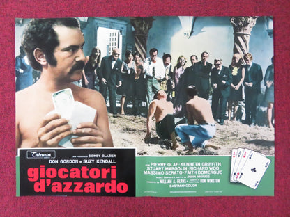 THE GAMBLERS - E ITALIAN FOTOBUSTA POSTER DON GORDON SUZY KENDALL 1970 Rendezvous Cinema Movie posters