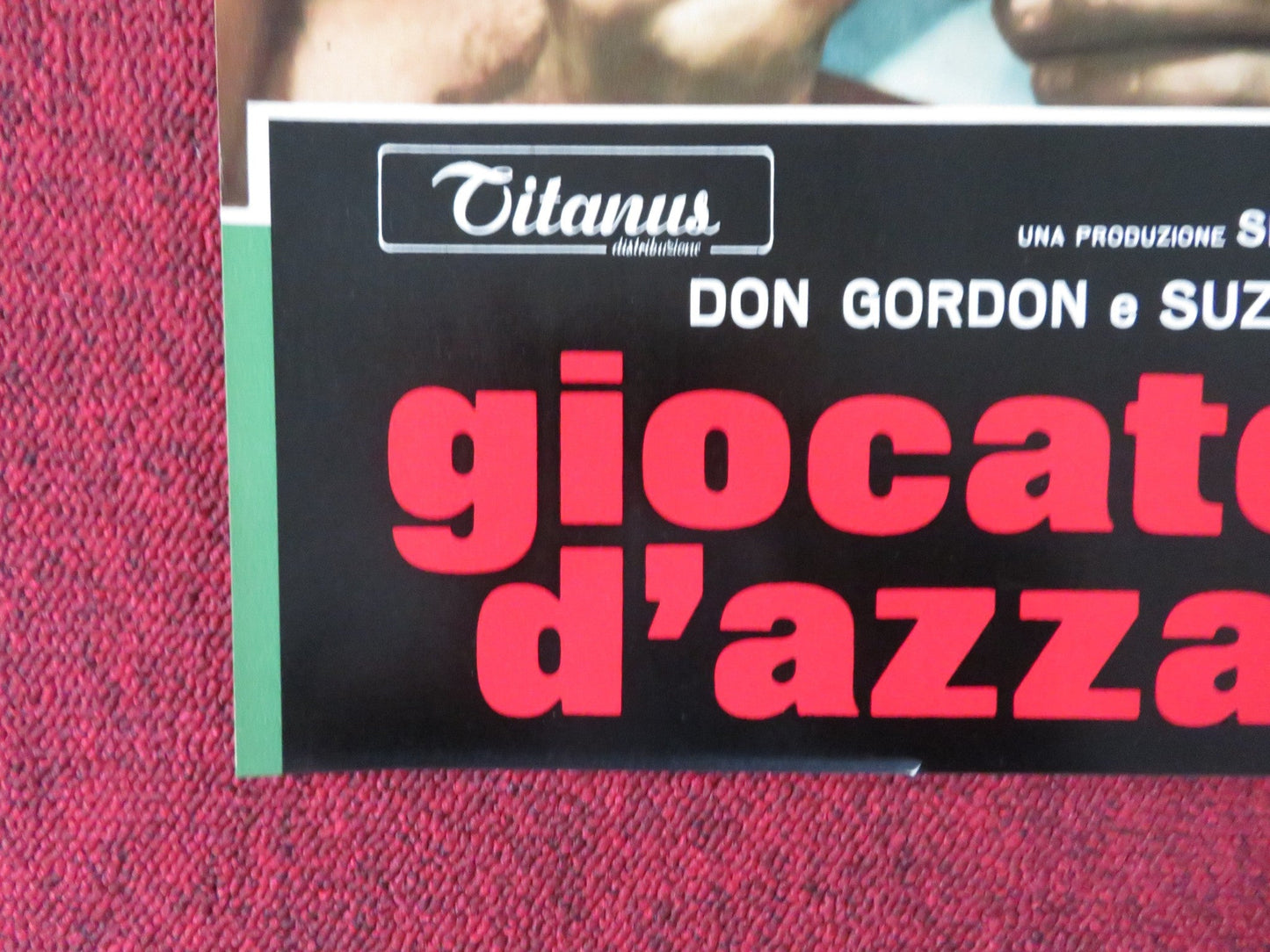 THE GAMBLERS - E ITALIAN FOTOBUSTA POSTER DON GORDON SUZY KENDALL 1970 Rendezvous Cinema Movie posters