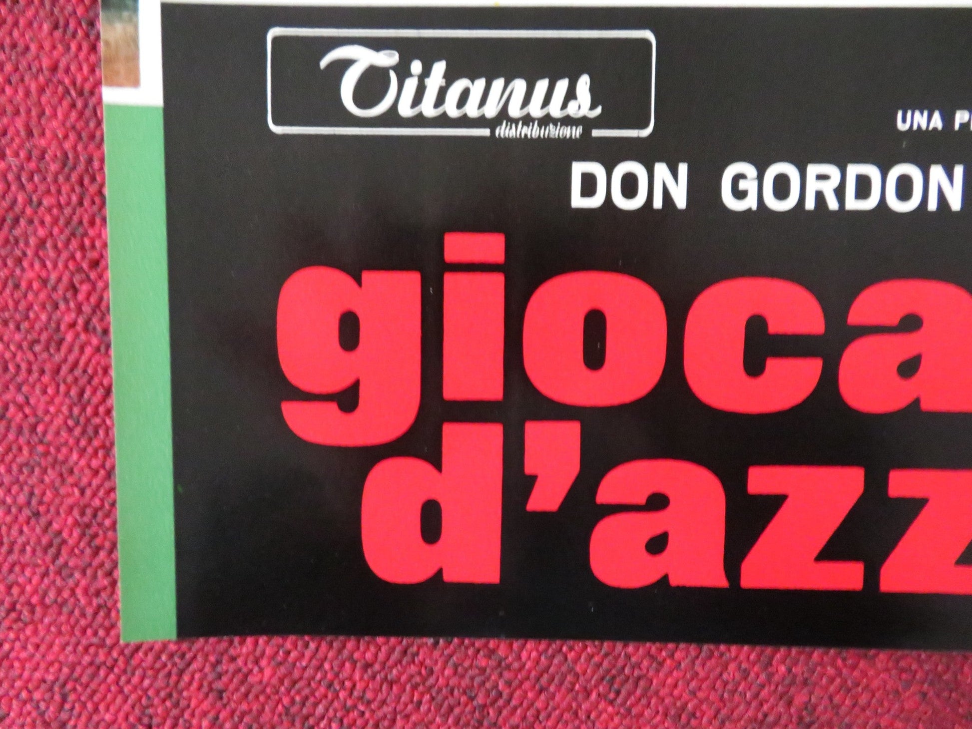 THE GAMBLERS - F ITALIAN FOTOBUSTA POSTER DON GORDON SUZY KENDALL 1970 Rendezvous Cinema Movie posters