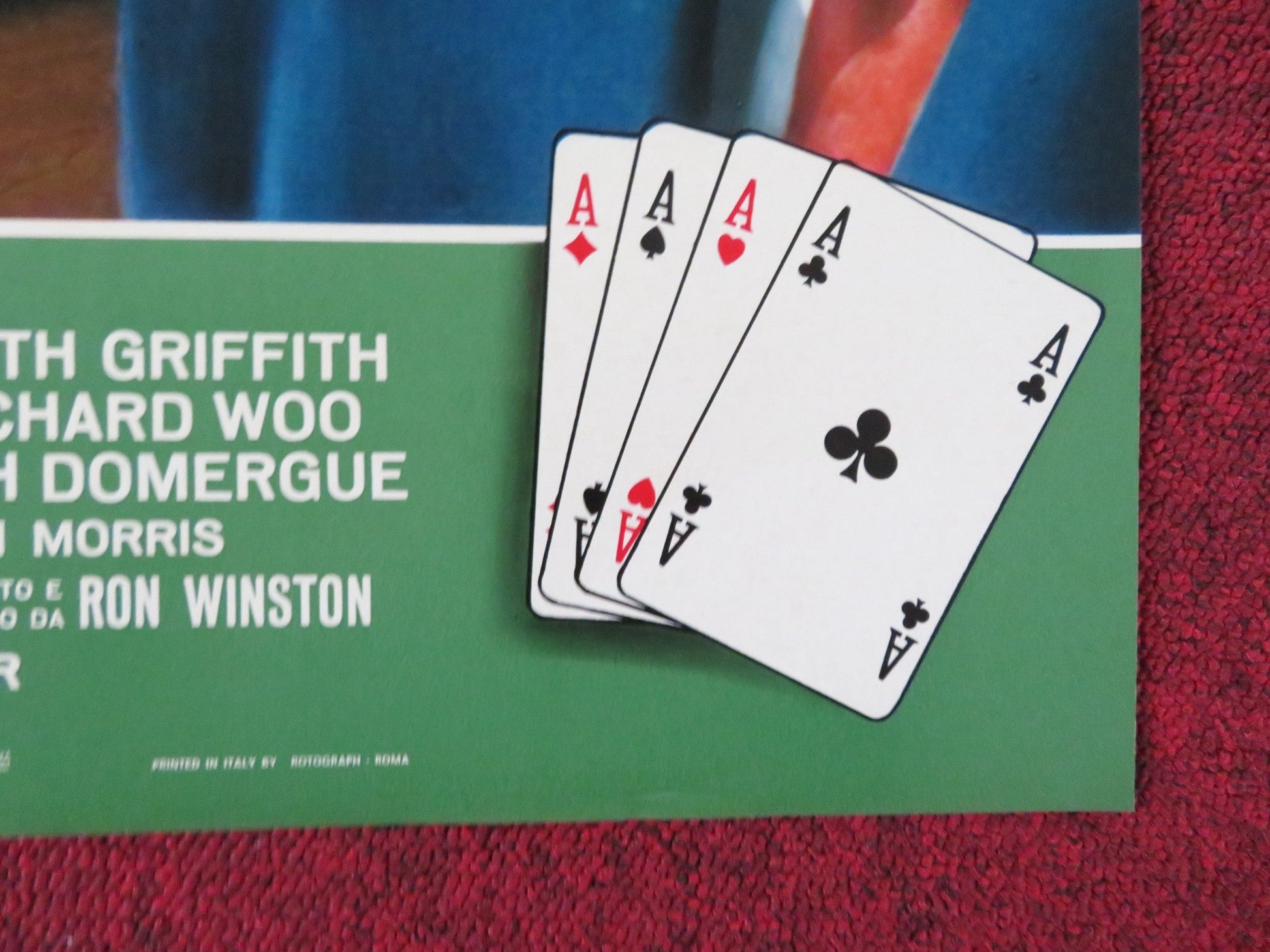 THE GAMBLERS - F ITALIAN FOTOBUSTA POSTER DON GORDON SUZY KENDALL 1970 Rendezvous Cinema Movie posters