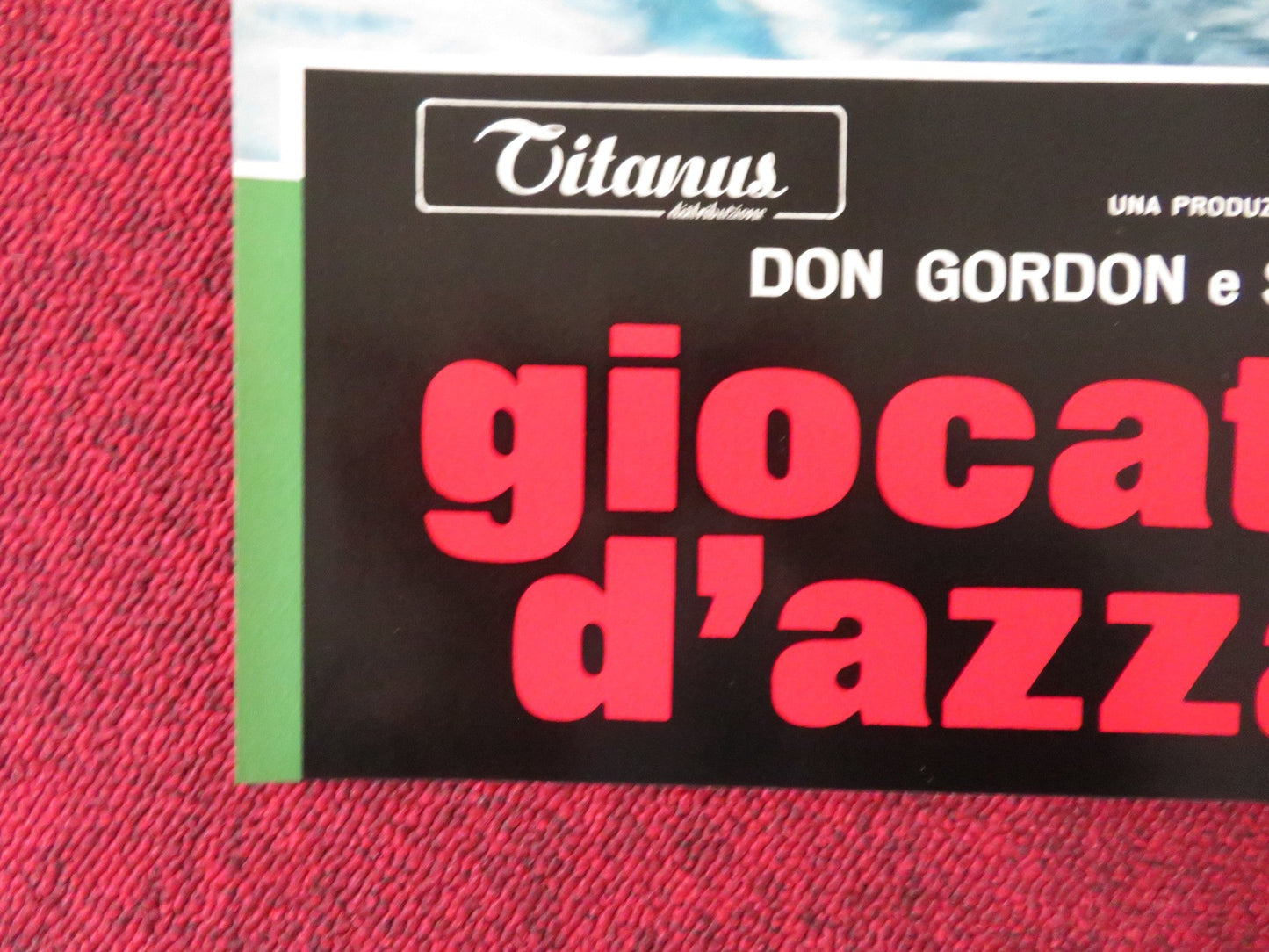 THE GAMBLERS - G ITALIAN FOTOBUSTA POSTER DON GORDON SUZY KENDALL 1970 Rendezvous Cinema Movie posters