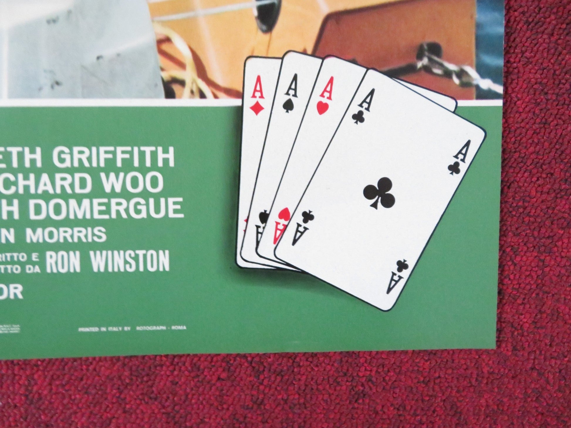 THE GAMBLERS - G ITALIAN FOTOBUSTA POSTER DON GORDON SUZY KENDALL 1970 Rendezvous Cinema Movie posters