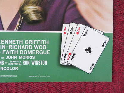 THE GAMBLERS - H ITALIAN FOTOBUSTA POSTER DON GORDON SUZY KENDALL 1970 Rendezvous Cinema Movie posters