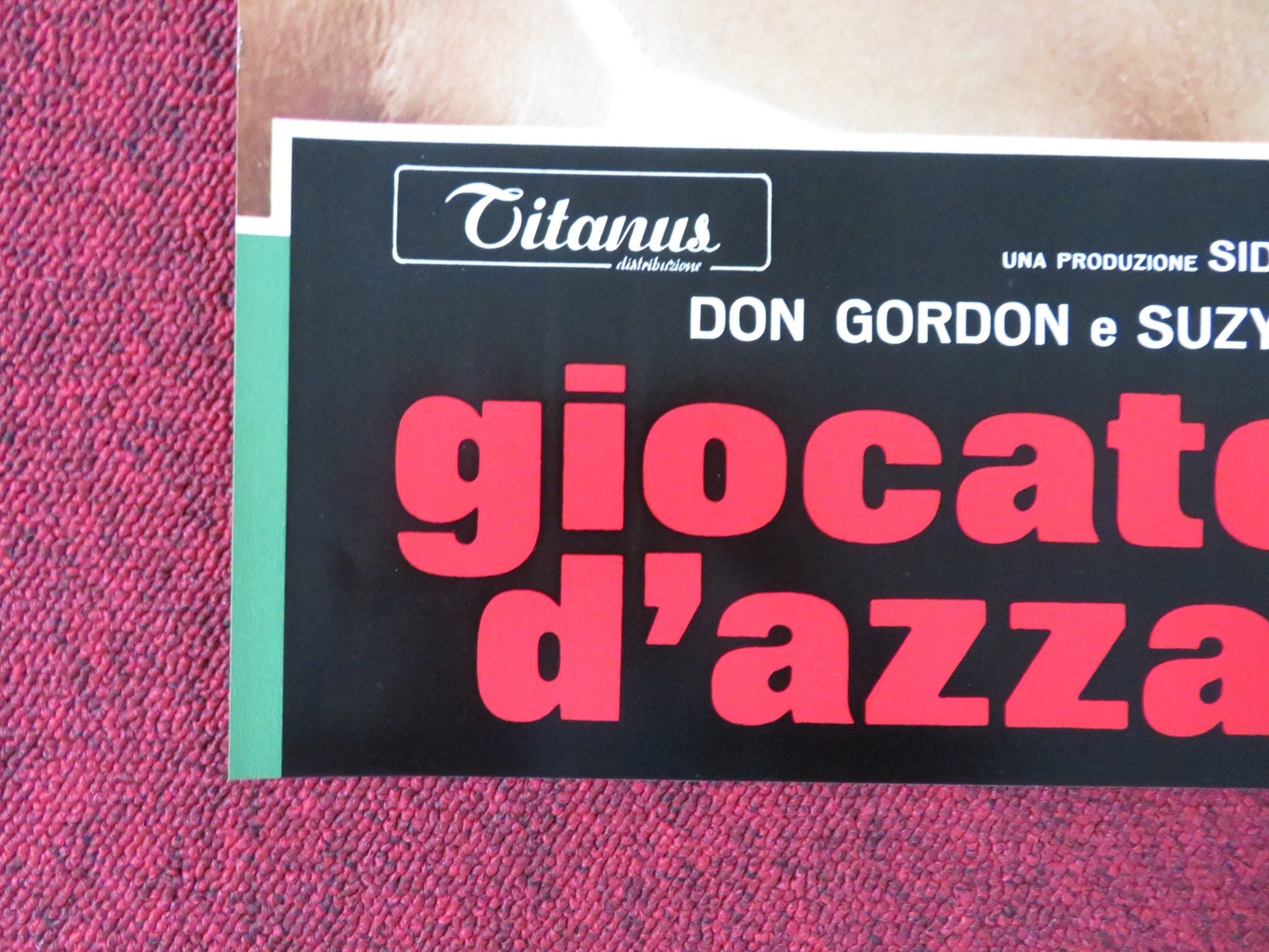 THE GAMBLERS - I ITALIAN FOTOBUSTA POSTER DON GORDON SUZY KENDALL 1970 Rendezvous Cinema Movie posters