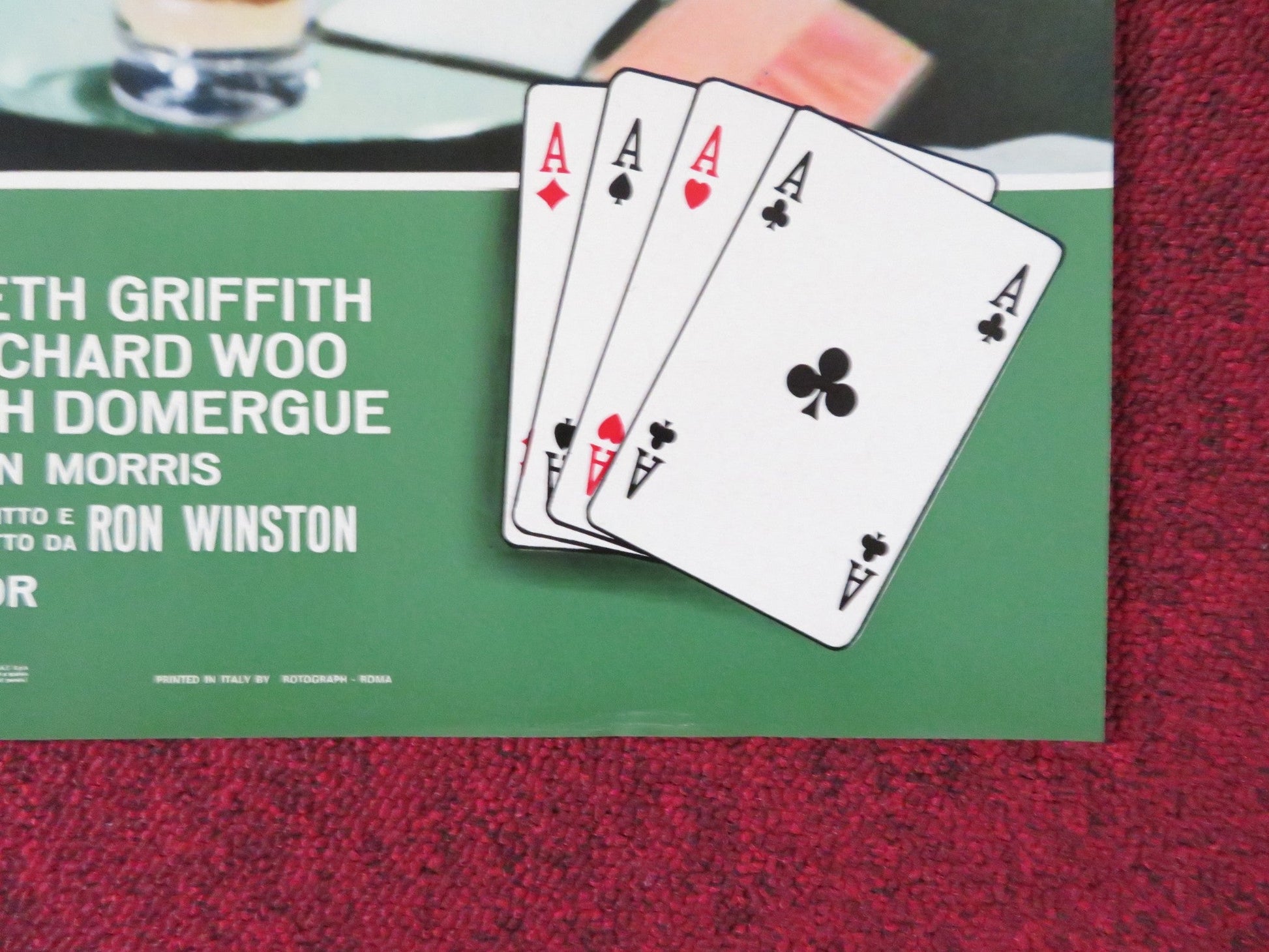 THE GAMBLERS - J ITALIAN FOTOBUSTA POSTER DON GORDON SUZY KENDALL 1970 Rendezvous Cinema Movie posters