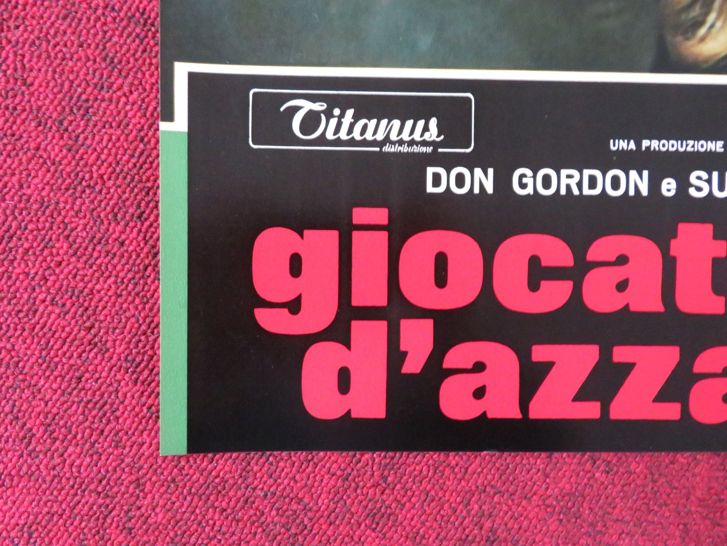 THE GAMBLERS - J ITALIAN FOTOBUSTA POSTER DON GORDON SUZY KENDALL 1970 Rendezvous Cinema Movie posters