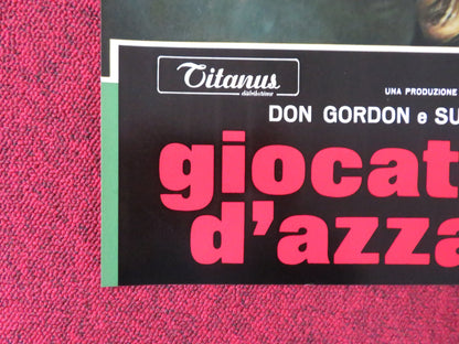 THE GAMBLERS - J ITALIAN FOTOBUSTA POSTER DON GORDON SUZY KENDALL 1970 Rendezvous Cinema Movie posters