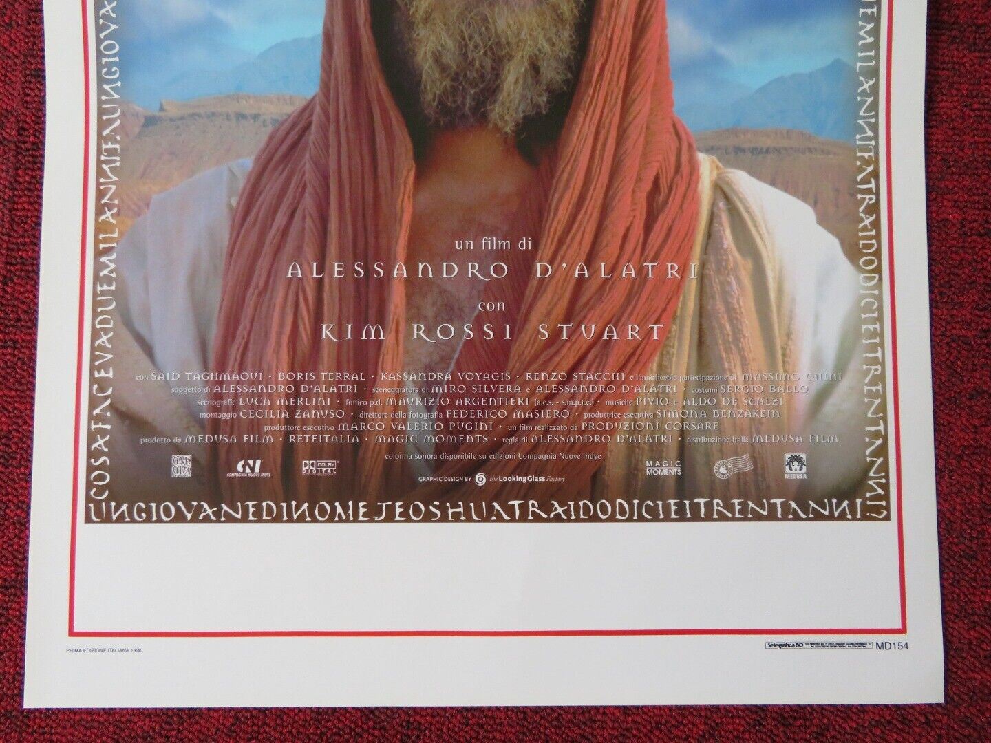 THE GARDEN OF EDEN ITALIAN LOCANDINA (27.5"x13") POSTER ALESSANDRO D'ALATRI '98 Movie posters