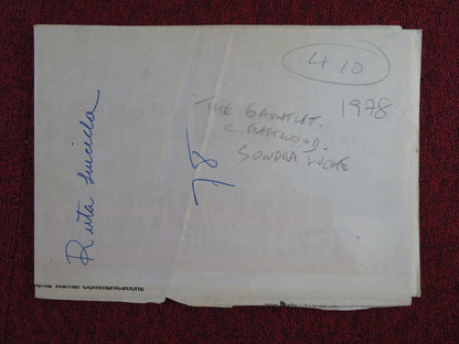 THE GAUNTLET FOLDED SPANISH POSTER CLINT EASTWOOD SANDRA LOCKE 1977 Rendezvous Cinema Movie posters