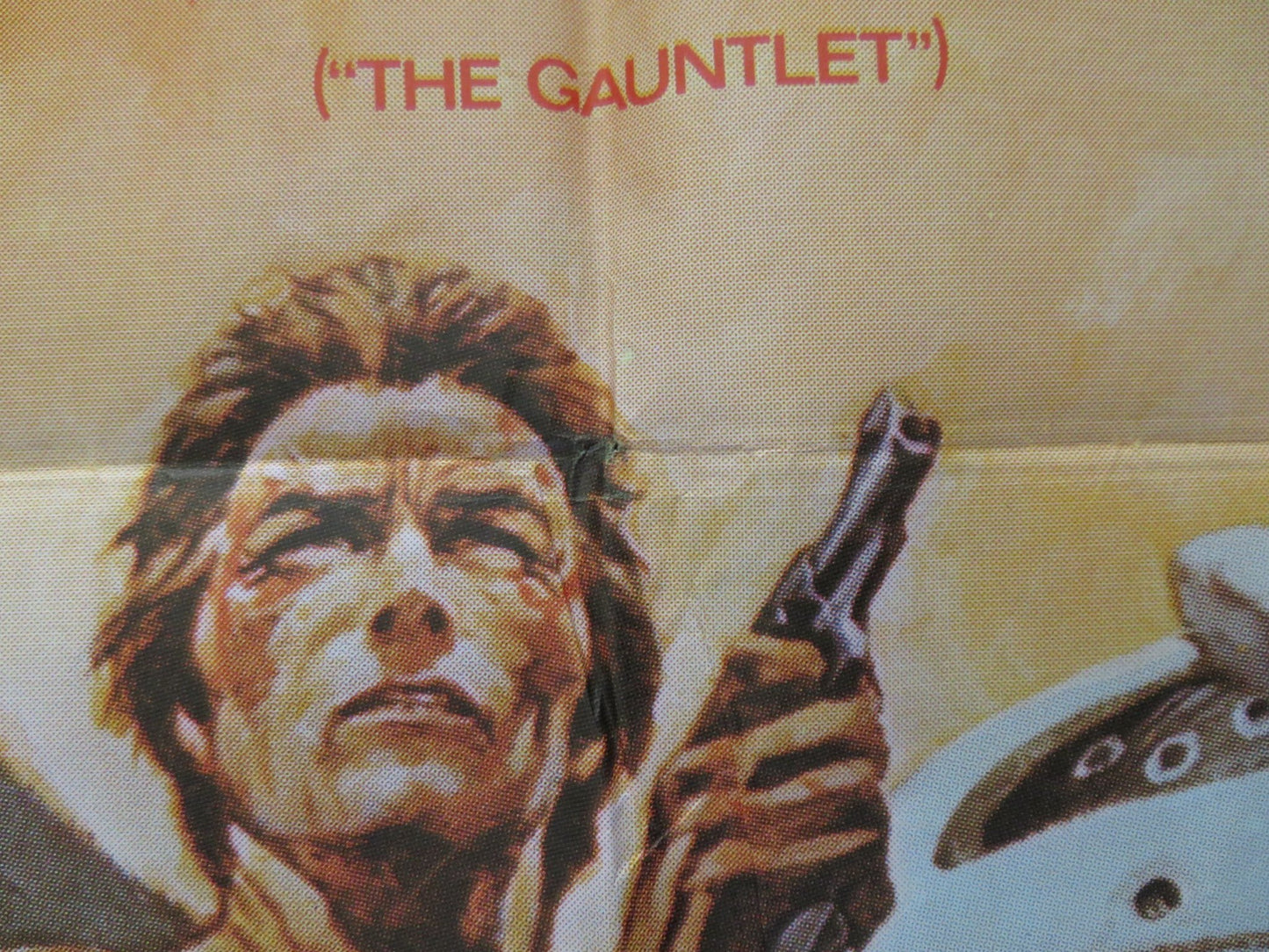 THE GAUNTLET FOLDED SPANISH POSTER CLINT EASTWOOD SANDRA LOCKE 1977 Rendezvous Cinema Movie posters