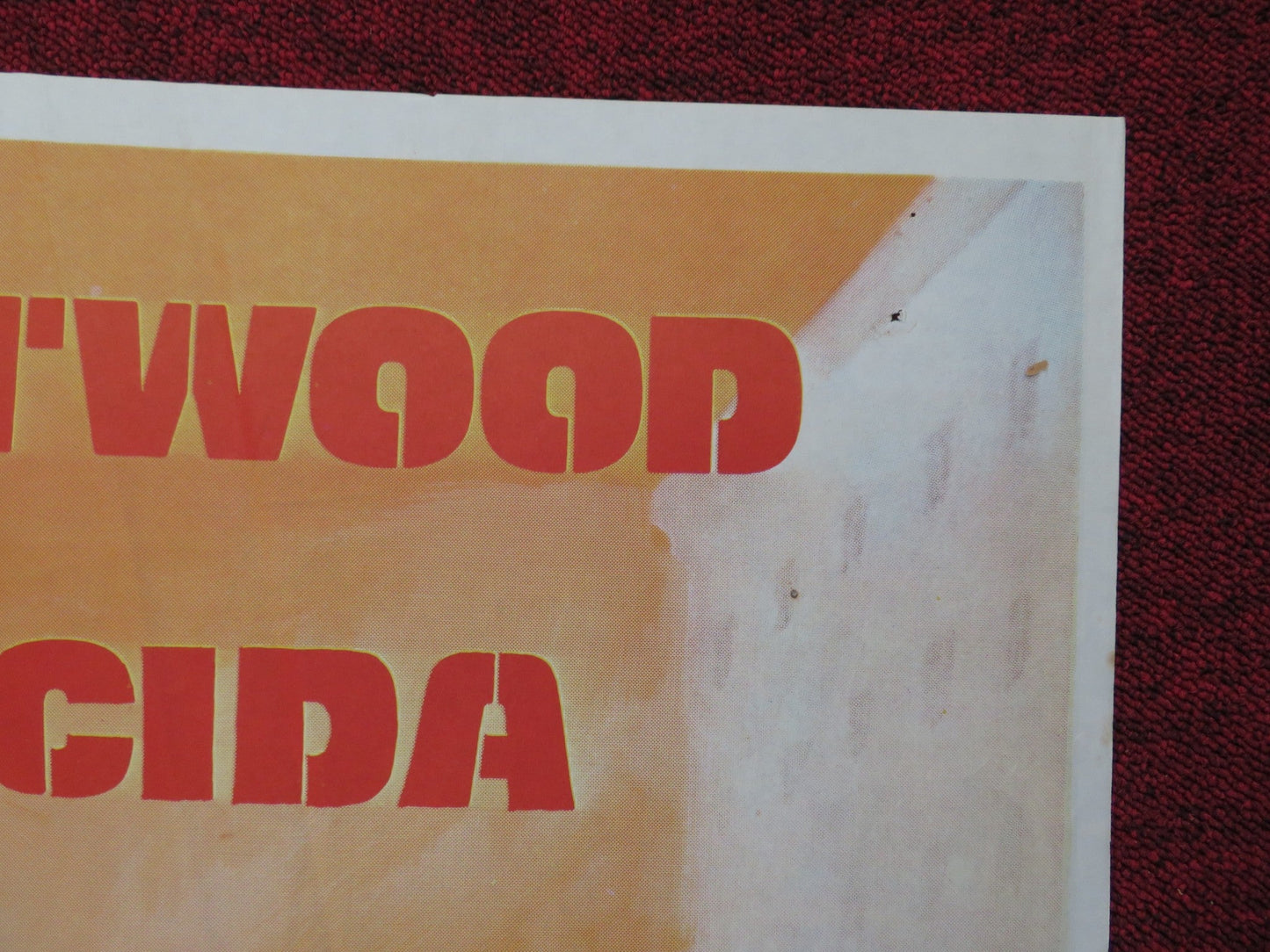 THE GAUNTLET FOLDED SPANISH POSTER CLINT EASTWOOD SANDRA LOCKE 1977 Rendezvous Cinema Movie posters