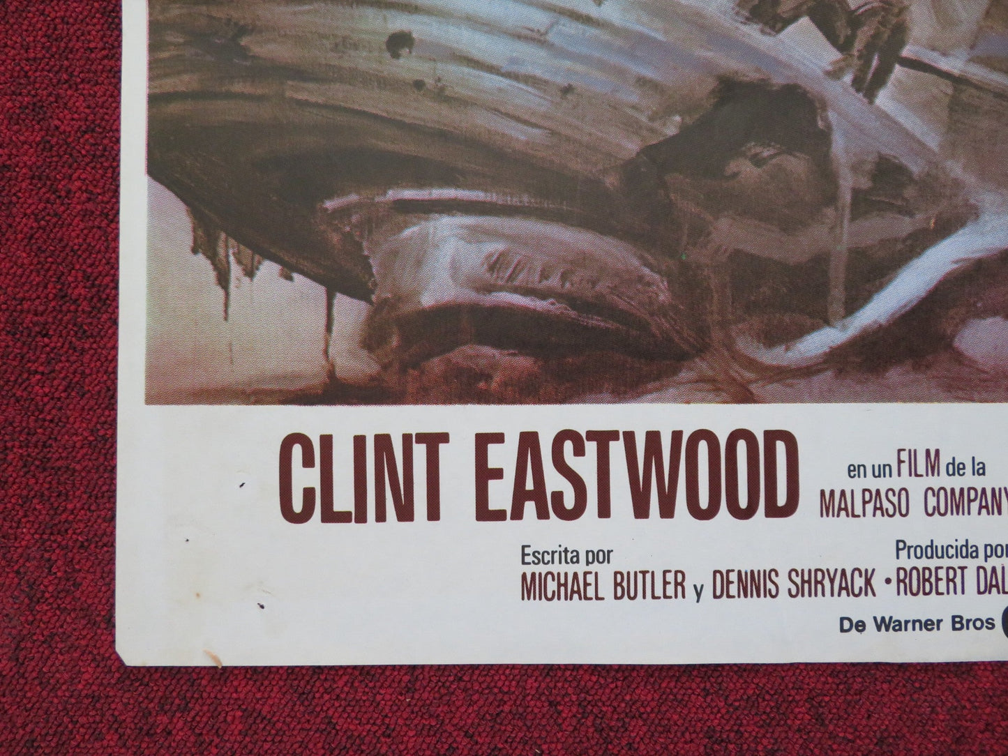 THE GAUNTLET FOLDED SPANISH POSTER CLINT EASTWOOD SANDRA LOCKE 1977 Rendezvous Cinema Movie posters
