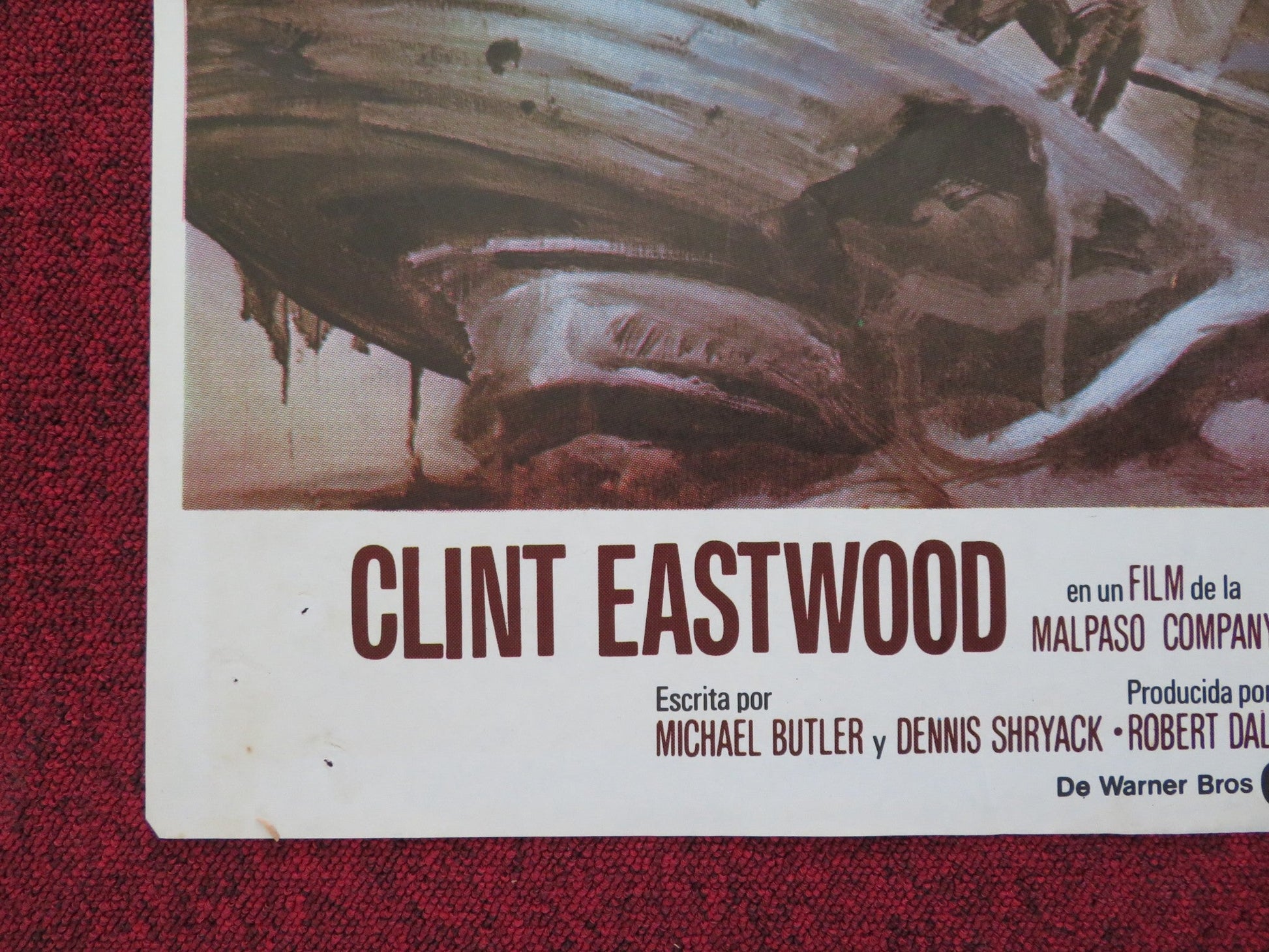 THE GAUNTLET FOLDED SPANISH POSTER CLINT EASTWOOD SANDRA LOCKE 1977 Rendezvous Cinema Movie posters