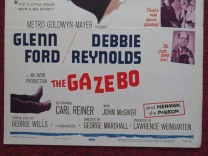 THE GAZEBO US INSERT (14"x 36") POSTER GLENN FORD DEBBIE REYNOLDS 1960 Rendezvous Cinema Movie posters