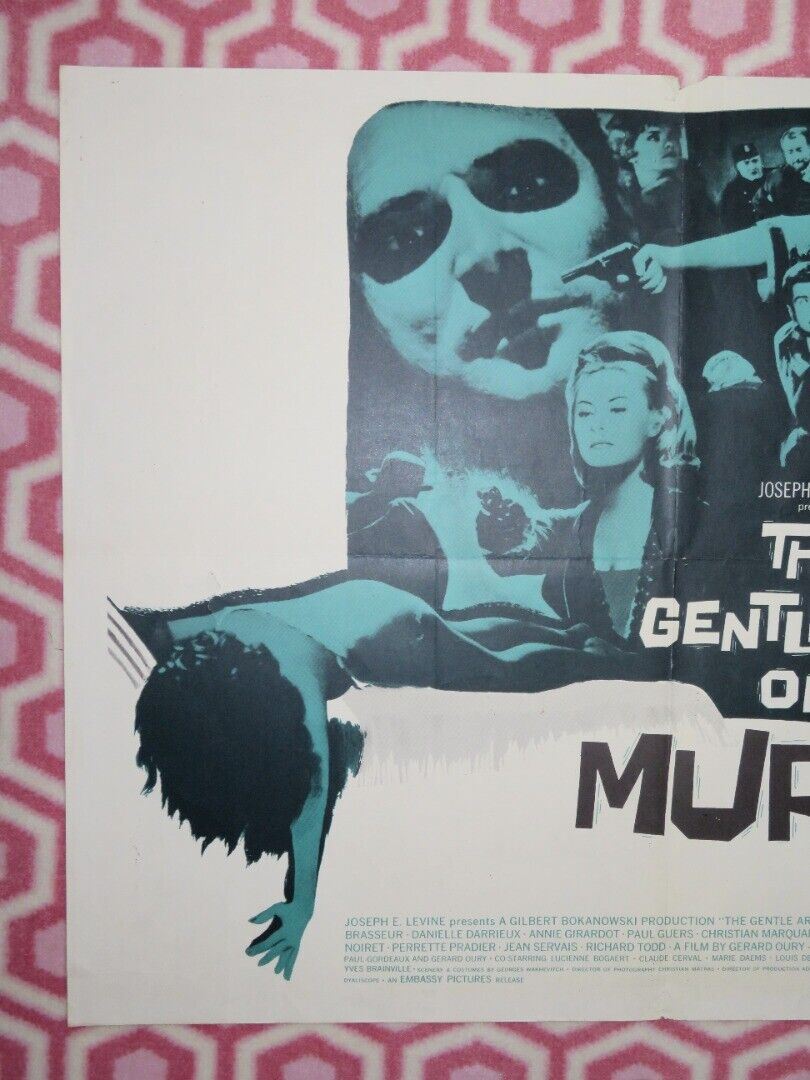 THE GENTLE ART OF MURDER/ CRIME DOES NOT PAY US HALF SHEET (22"x 28") POSTER '62 Movie posters