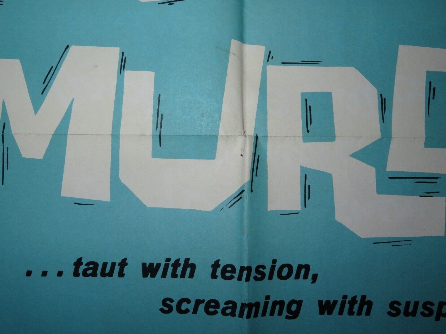 THE GENTLE ART OF MURDER/Crime Does Not Pay FOLDED US ONE SHEET POSTER 1962 Movie posters