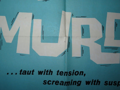 THE GENTLE ART OF MURDER/Crime Does Not Pay FOLDED US ONE SHEET POSTER 1962 Movie posters