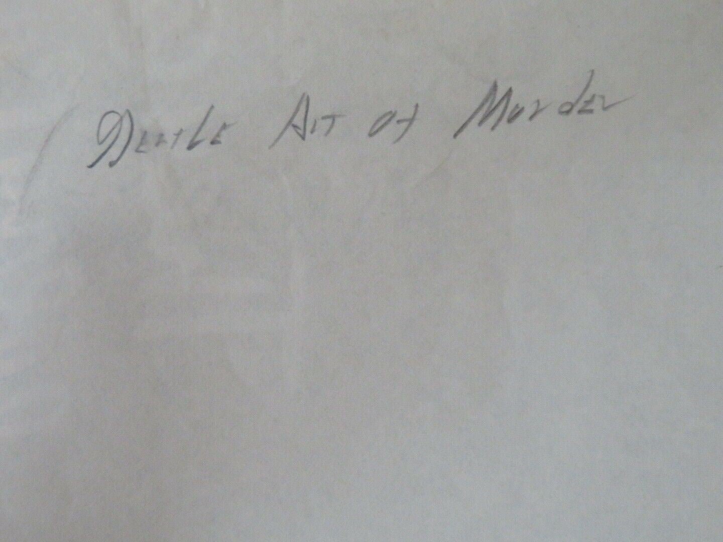 THE GENTLE ART OF MURDER/Crime Does Not Pay FOLDED US ONE SHEET POSTER 1962 Movie posters