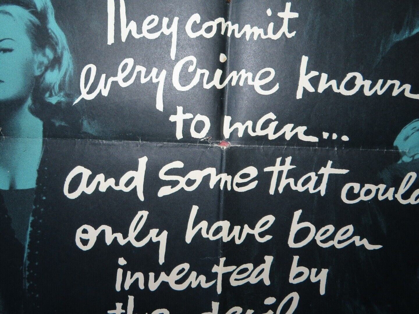 THE GENTLE ART OF MURDER/Crime Does Not Pay FOLDED US ONE SHEET POSTER 1962 Movie posters