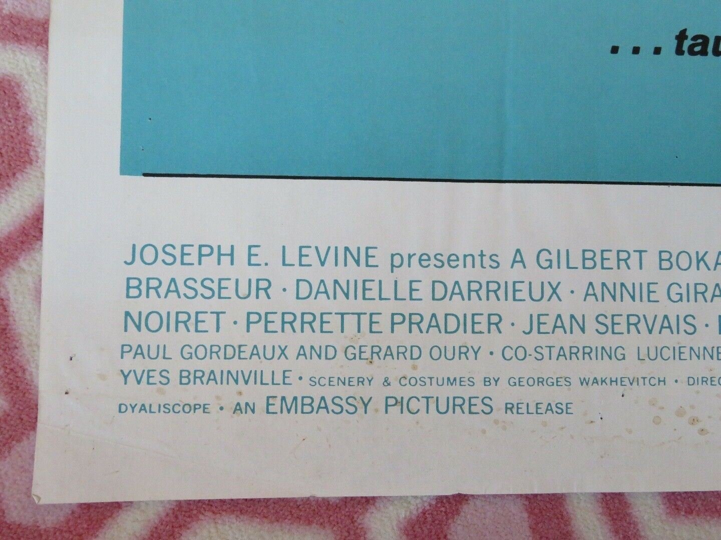 THE GENTLE ART OF MURDER/Crime Does Not Pay FOLDED US ONE SHEET POSTER 1962 Movie posters