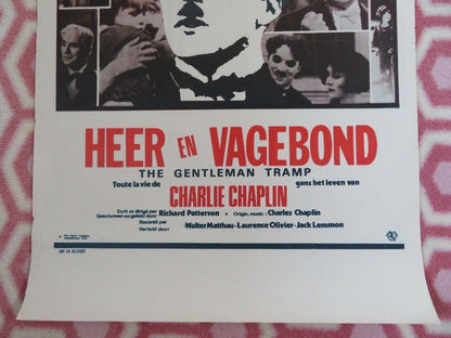 THE GENTLEMAN TRAMP BELGIUM (22"x14.5") POSTER CHARLIE CHAPLIN 1976 Movie posters