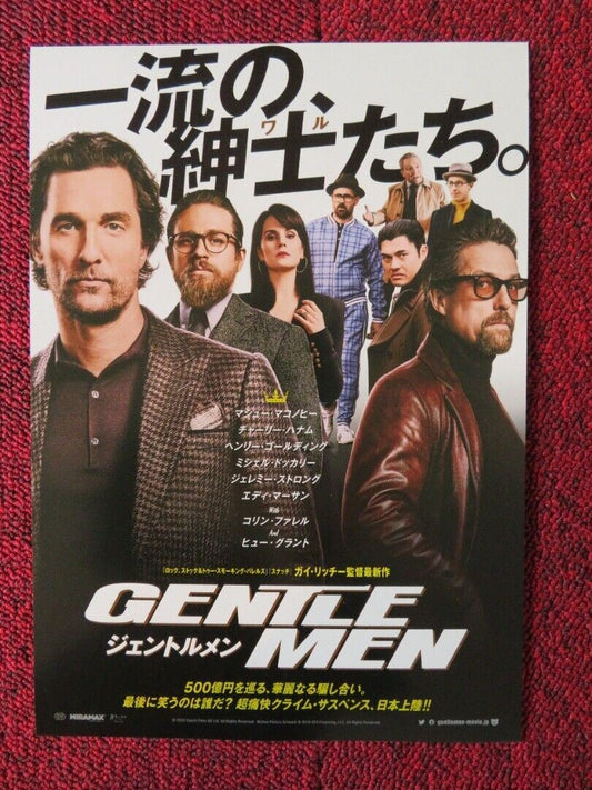 THE GENTLEMEN JAPANESE CHIRASHI (B5) POSTER MATTHEW MCCONAUGHEY COLIN FARRELL Movie posters