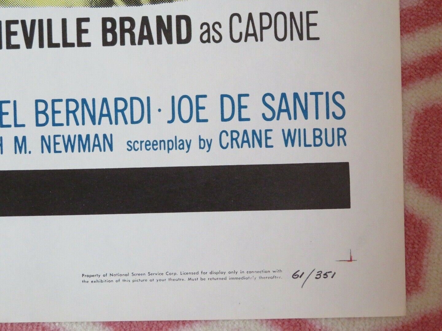THE GEORGE RAFT STORY FOLDED US ONE SHEET POSTER JAYNE MANSFIELD B CHASE 1961 - Rendezvous Cinema