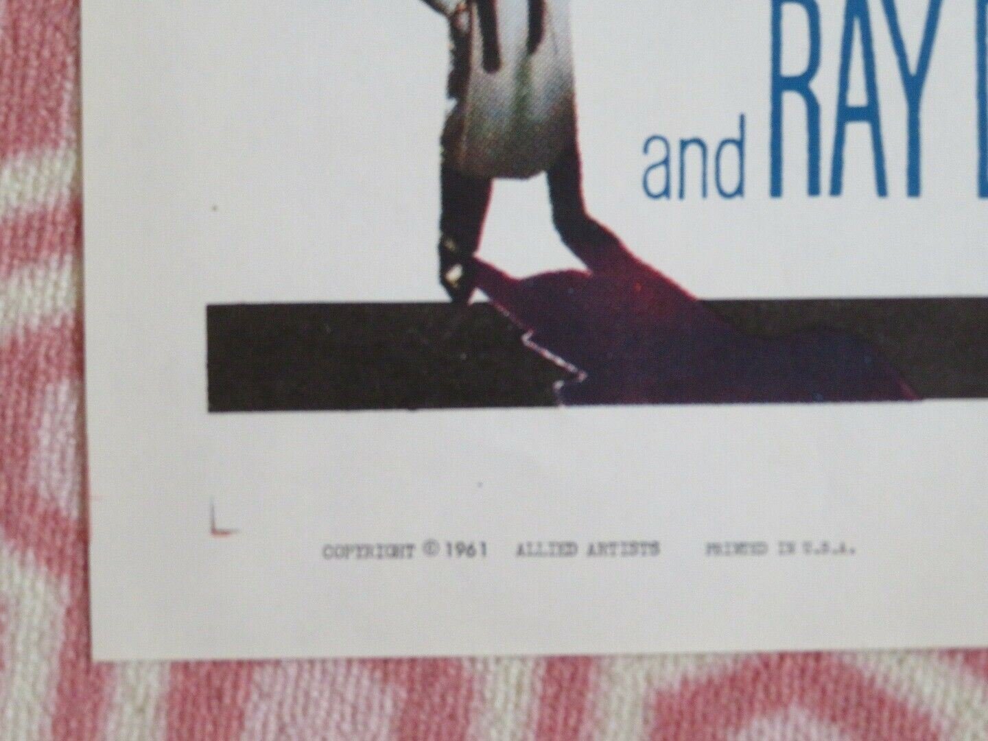 THE GEORGE RAFT STORY FOLDED US ONE SHEET POSTER JAYNE MANSFIELD B CHASE 1961 - Rendezvous Cinema
