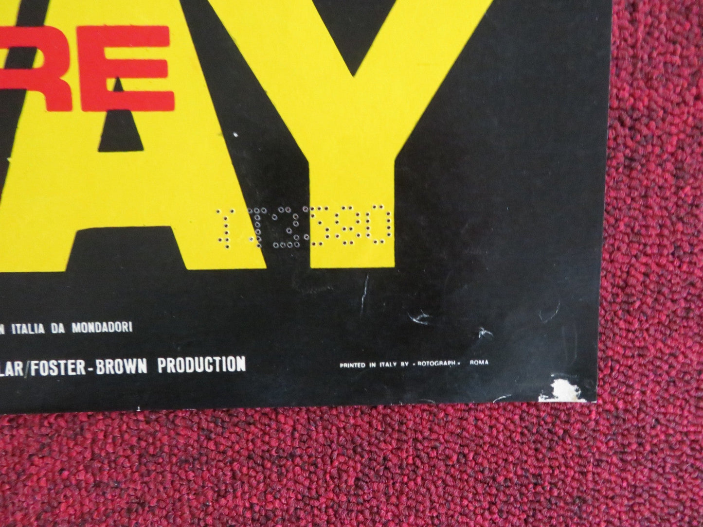 THE GETAWAY - C ITALIAN FOTOBUSTA POSTER STEVE MCQUEEN ALI MACGRAW 1972 Rendezvous Cinema Movie posters