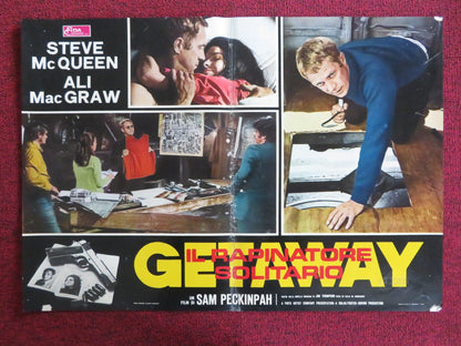 THE GETAWAY - D ITALIAN FOTOBUSTA POSTER STEVE MCQUEEN ALI MACGRAW 1972 Rendezvous Cinema Movie posters