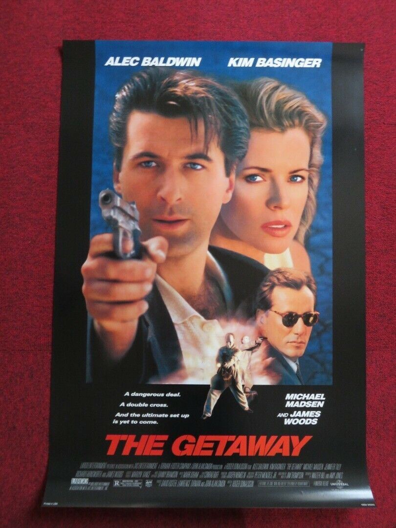 THE GETAWAY US ONE SHEET ROLLED POSTER ALEC BALDWIN KIM BASINGER 1994 Movie posters