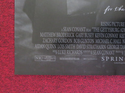 THE GETTYSBURG ADDRESS US ONE SHEET ROLLED POSTER SAM ELLIOTT 2015 Rendezvous Cinema Movie posters