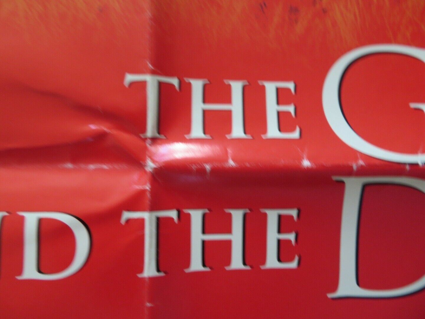 THE GHOST AND THE DARKNESS FOLDED US ONE SHEET POSTER MICHAEL DOUGLASS 1996 Movie posters