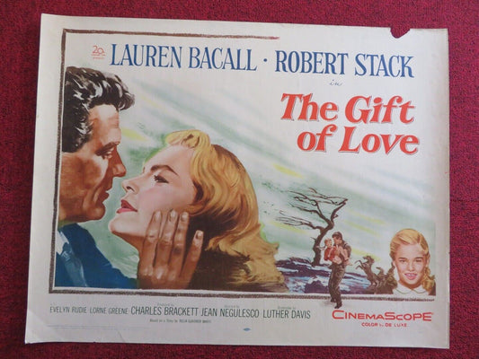 THE GIFT OF LOVE US HALF SHEET (22"x 28") POSTER LAUREN BACALL 1958 Movie posters