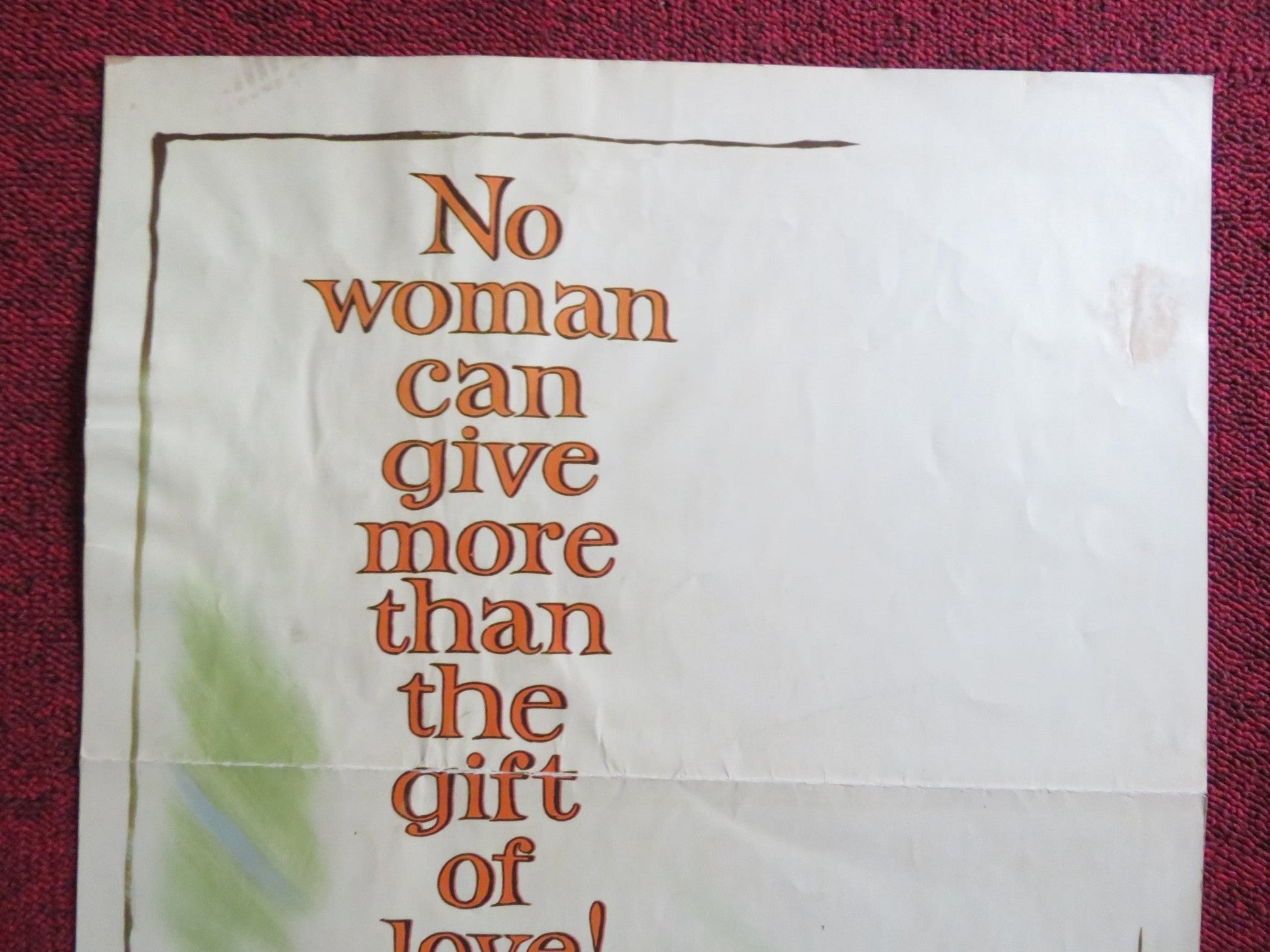 THE GIFT OF LOVE US INSERT (14"x 36") POSTER LAUREN BACALL ROBERT STACK 1958 Rendezvous Cinema Movie posters