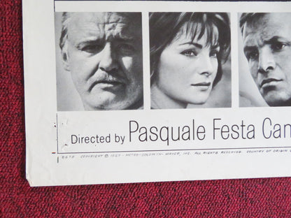 THE GIRL AND THE GENERAL FOLDED US ONE SHEET POSTER ROD STEIGER VIRNA LISI 1967 Rendezvous Cinema Movie posters