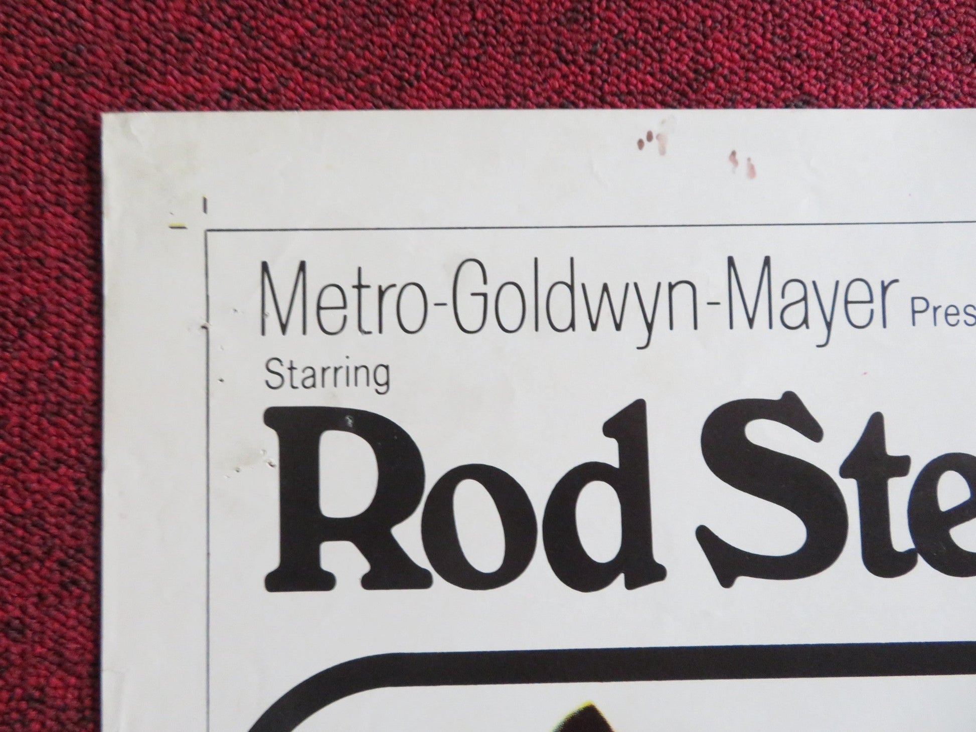 THE GIRL AND THE GENERAL FOLDED US ONE SHEET POSTER ROD STEIGER VIRNA LISI 1967 Rendezvous Cinema Movie posters