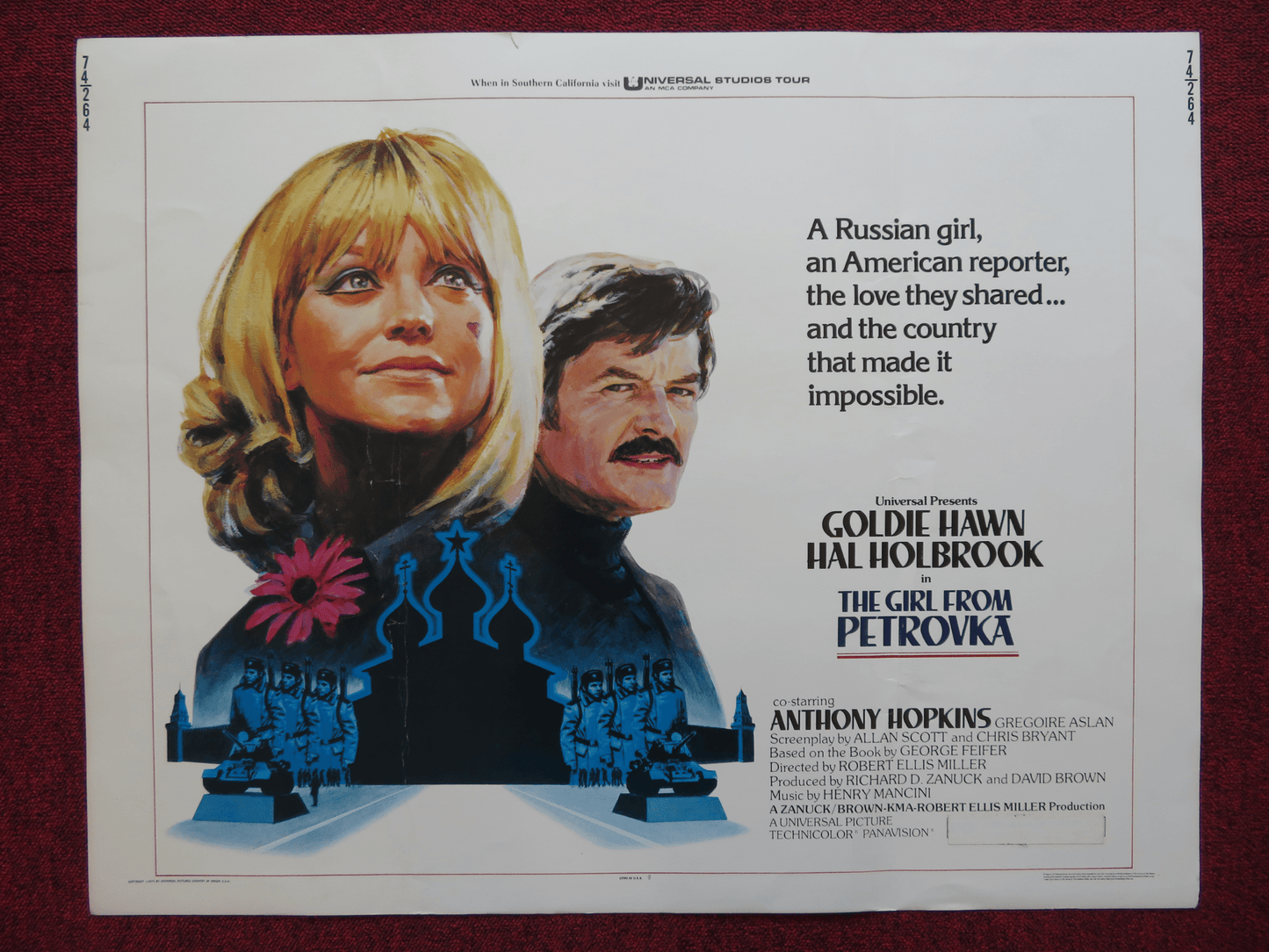 THE GIRL FROM PETROVKA US HALF SHEET (22"x 28") POSTER GOLDIE HAWN 1974 Rendezvous Cinema Movie posters