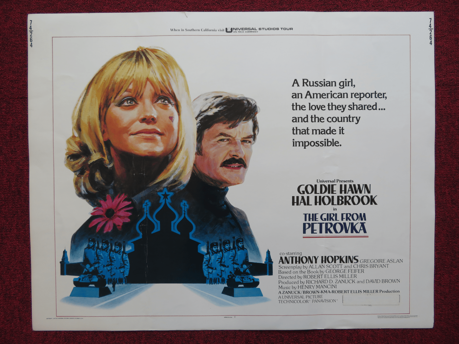 THE GIRL FROM PETROVKA US HALF SHEET (22"x 28") POSTER GOLDIE HAWN 1974 Rendezvous Cinema Movie posters