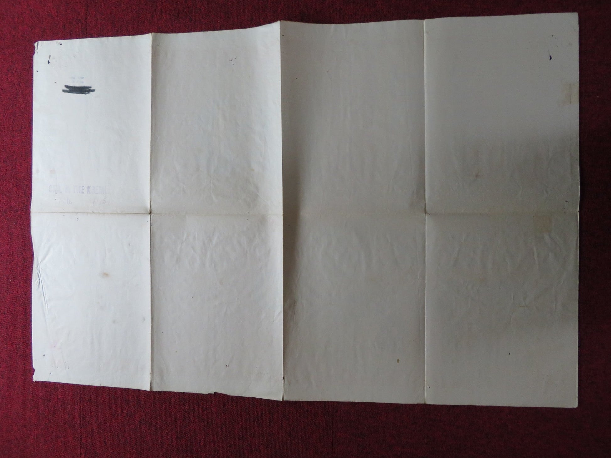 THE GIRL IN THE KREMLIN FOLDED US ONE SHEET POSTER LEX BARKER ZSA ZSA GABOR 1957 Rendezvous Cinema Movie posters