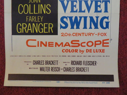 THE GIRL IN THE RED VELVET SWING US INSERT (14"x 36") POSTER JOAN COLLINS 1955 - Rendezvous Cinema